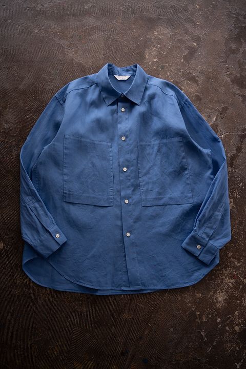 【26SS】ガーメントダイオーバーシャツ(SKY BLUE)