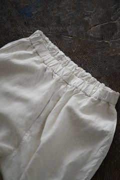 【ラスト1点】大麻ワイドパンツ 高密度(ベンガラ白)