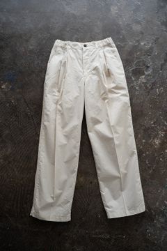 【ラスト1点】【23SS】ガーメントダイイージーテーパードスラックス(IVORY)