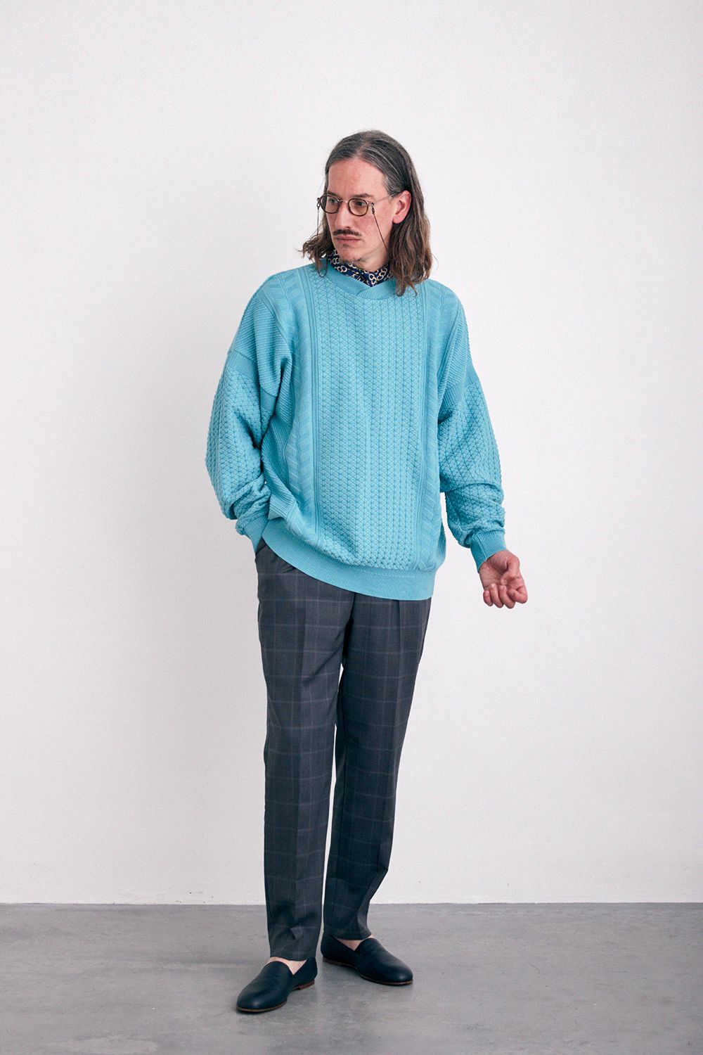 YASHIKI - 【24SS】Haruno Knit(SKY BLUE) | Salty