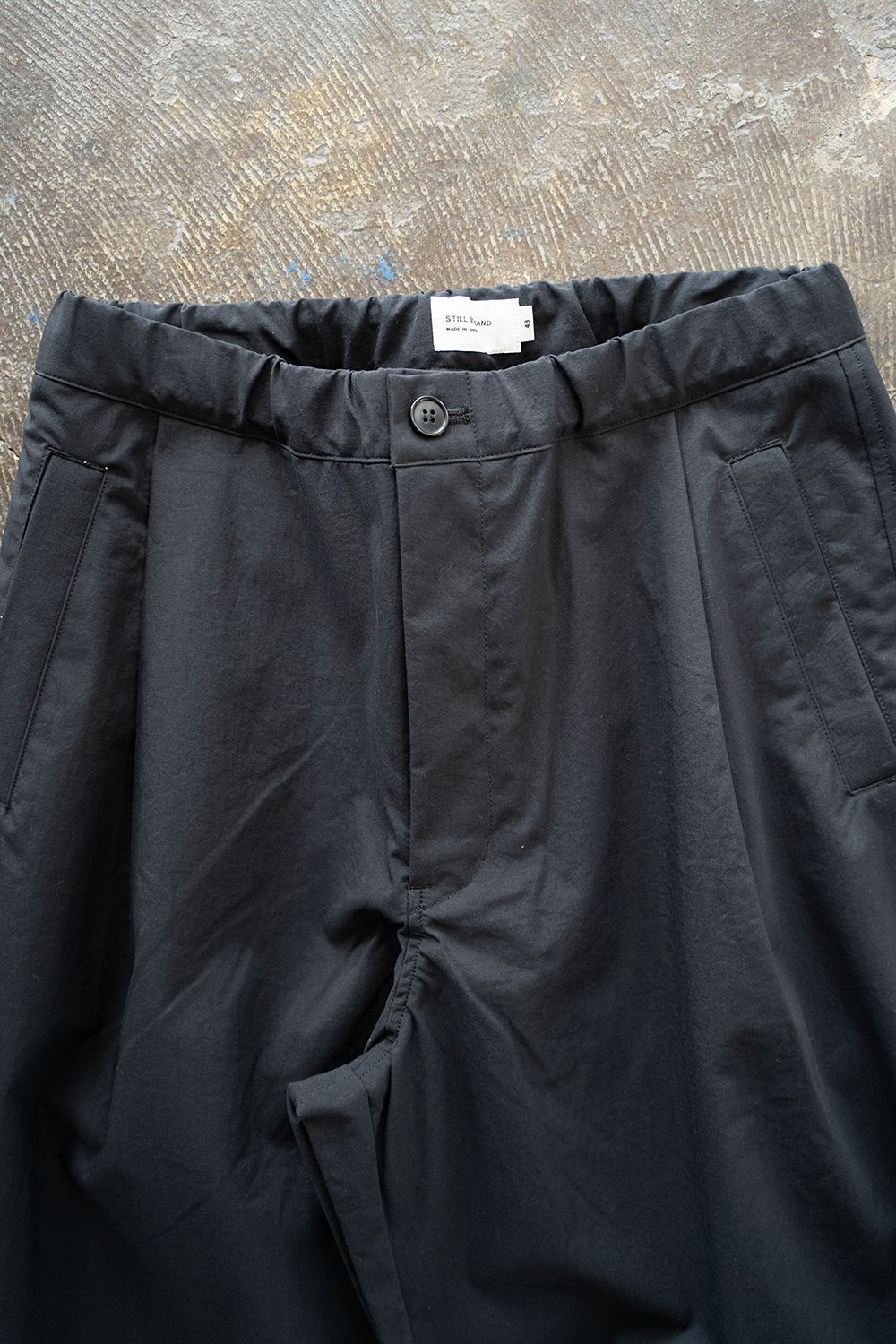 【ラスト1点】【25SS】ディープタックナイロンイージーパンツ(BLACK)