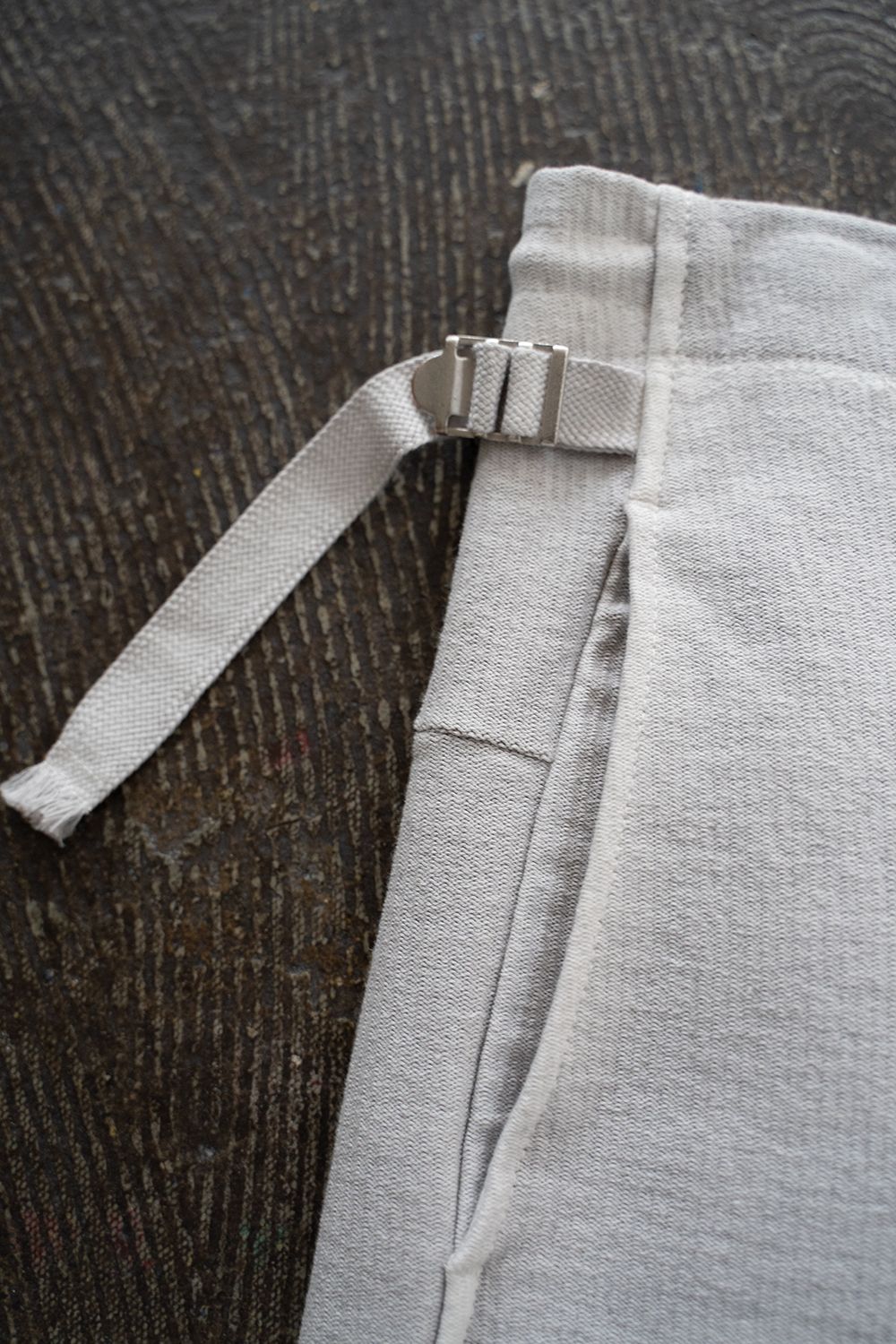 【ラスト1点】High Waist Easy Pants/ハイウエストインレイイージーパンツ(IVORY)