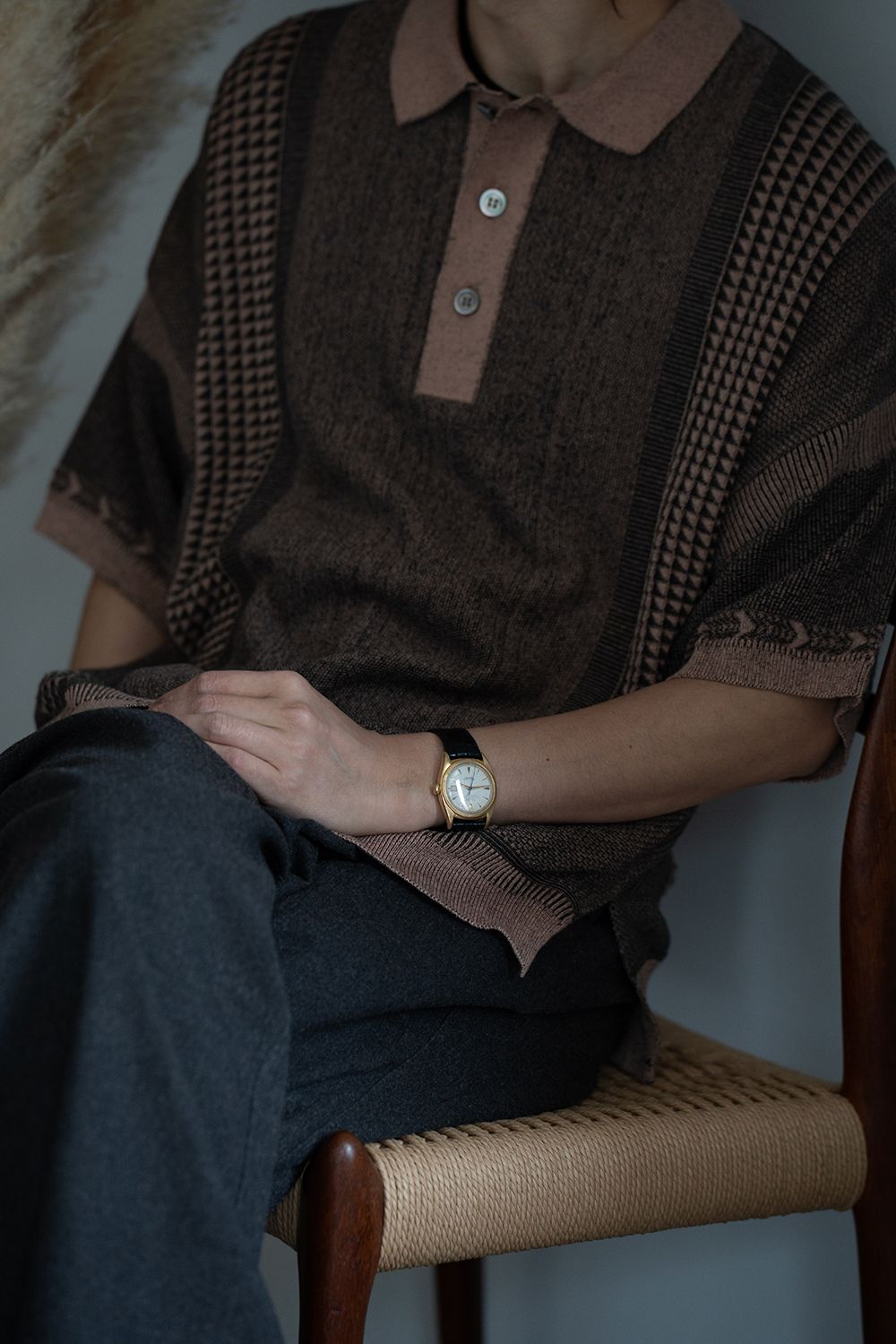 【26SS】Aotsuyu Knit Polo(PINK)