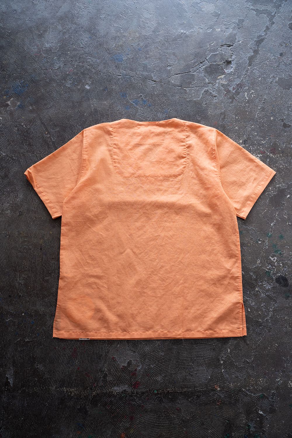 【ラスト1点】"zen "pajama linen cotton/パジャマ(セットアップ)【ユニセックス】(ORANGE)
