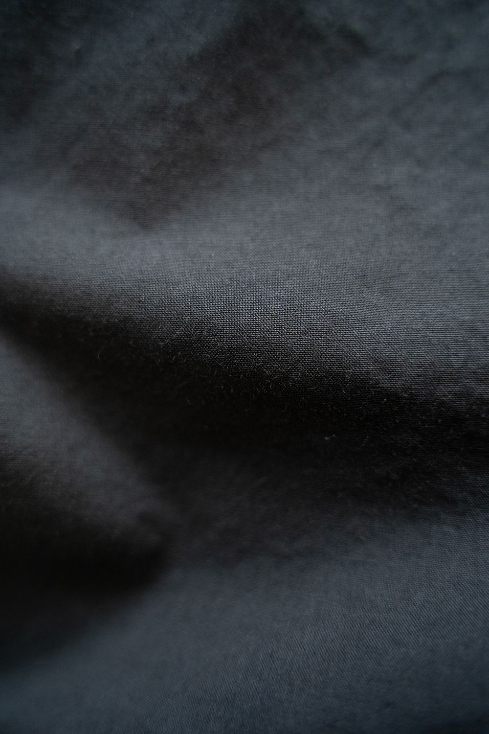 【ラスト1点】【23SS】シルク混半袖ヨークスリーブシャツ(BLACK NAVY)
