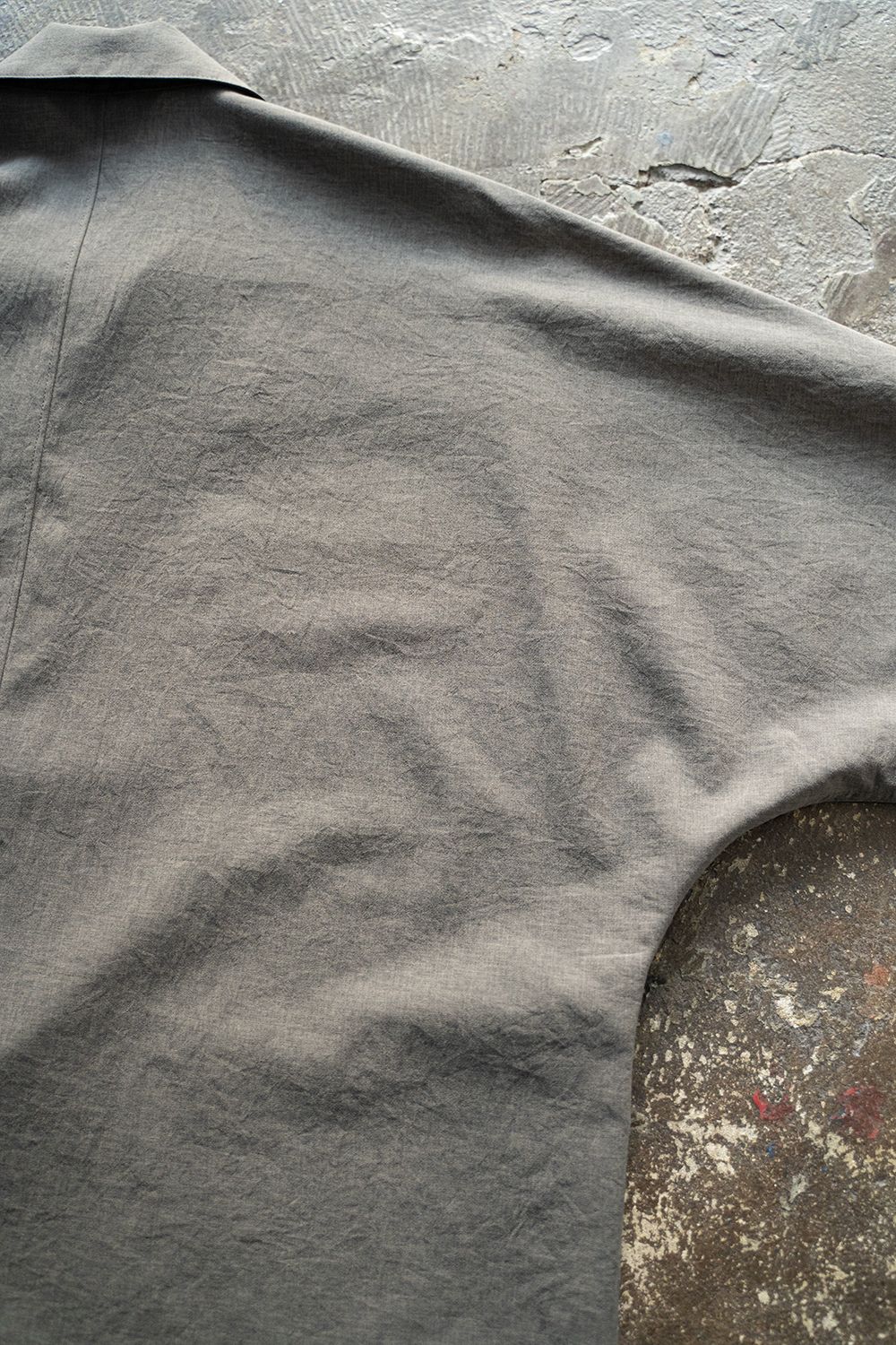 【ラスト1点】【23SS】強撚ポリエステルドルマンジャケット(GRAY)