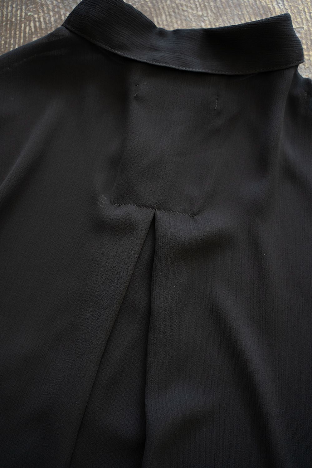 【ラスト1点】【24SS】Oversized Sheer Shirt/オーバーサイズドシアーシャツ(BLACK)
