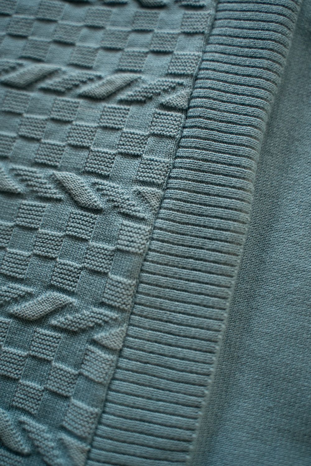 YASHIKI - 【ラスト1点】【24SS】Hazakura Knit Polo(SKY BLUE