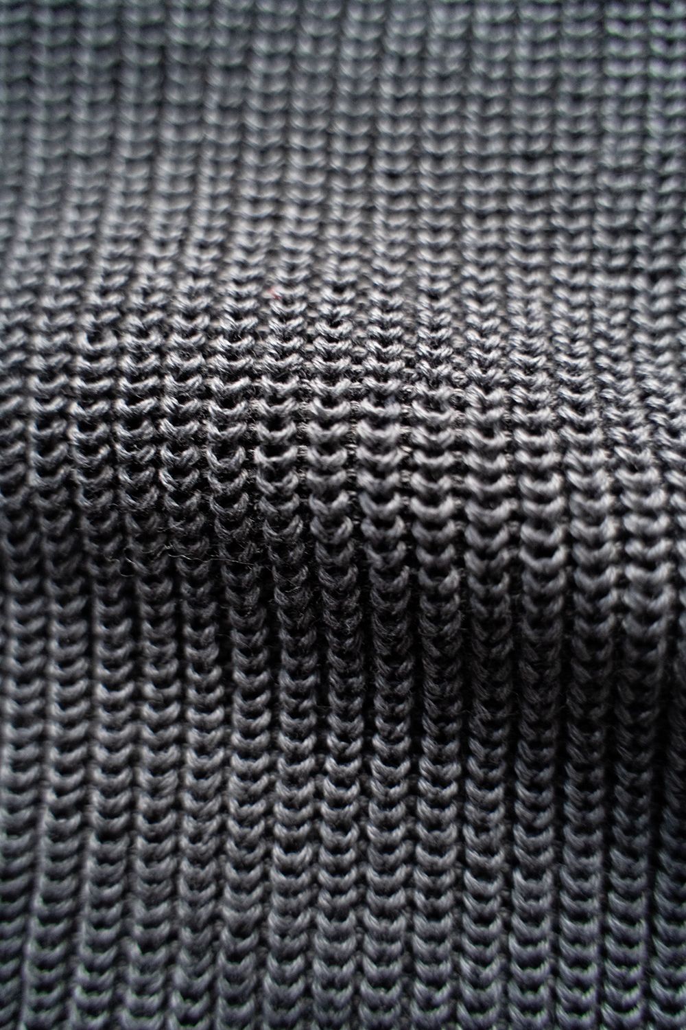 【ラスト1点】【23SS】擬麻コットンクルーネックニット(CHARCOAL)