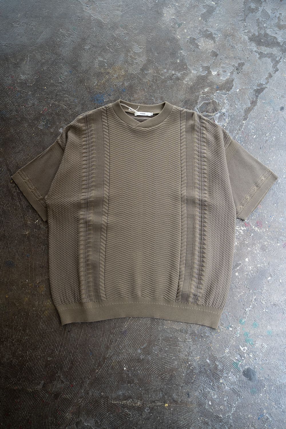 YASHIKI - 【ラスト1点】【22SS】Nagisa Knit(KHAKI BEIGE) | Salty