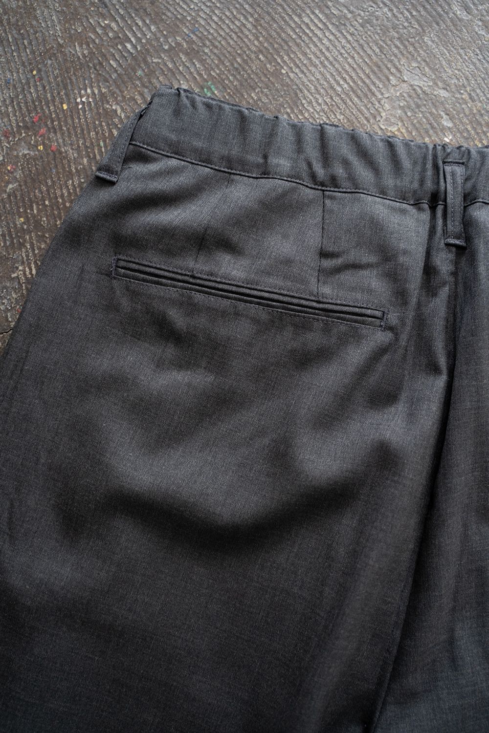 【ラスト1点】【24SS】ウォッシャブルウールイージースラックス(CHARCOAL)