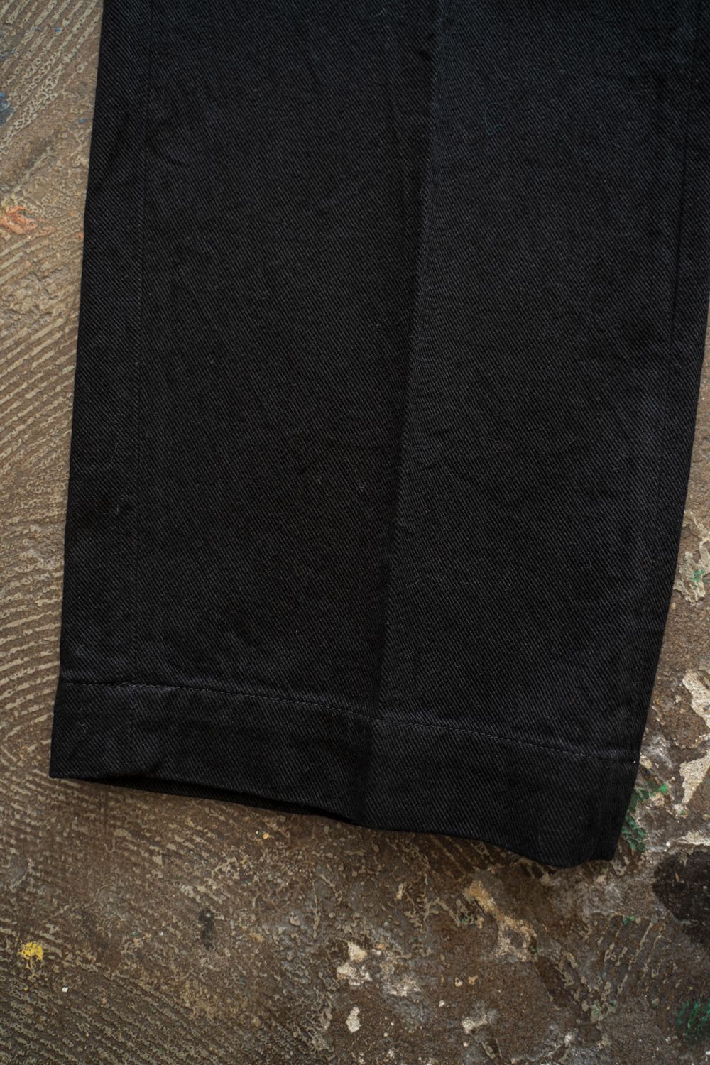 【ラスト1点】【25AW】Black Twill Trousers(BLACK)