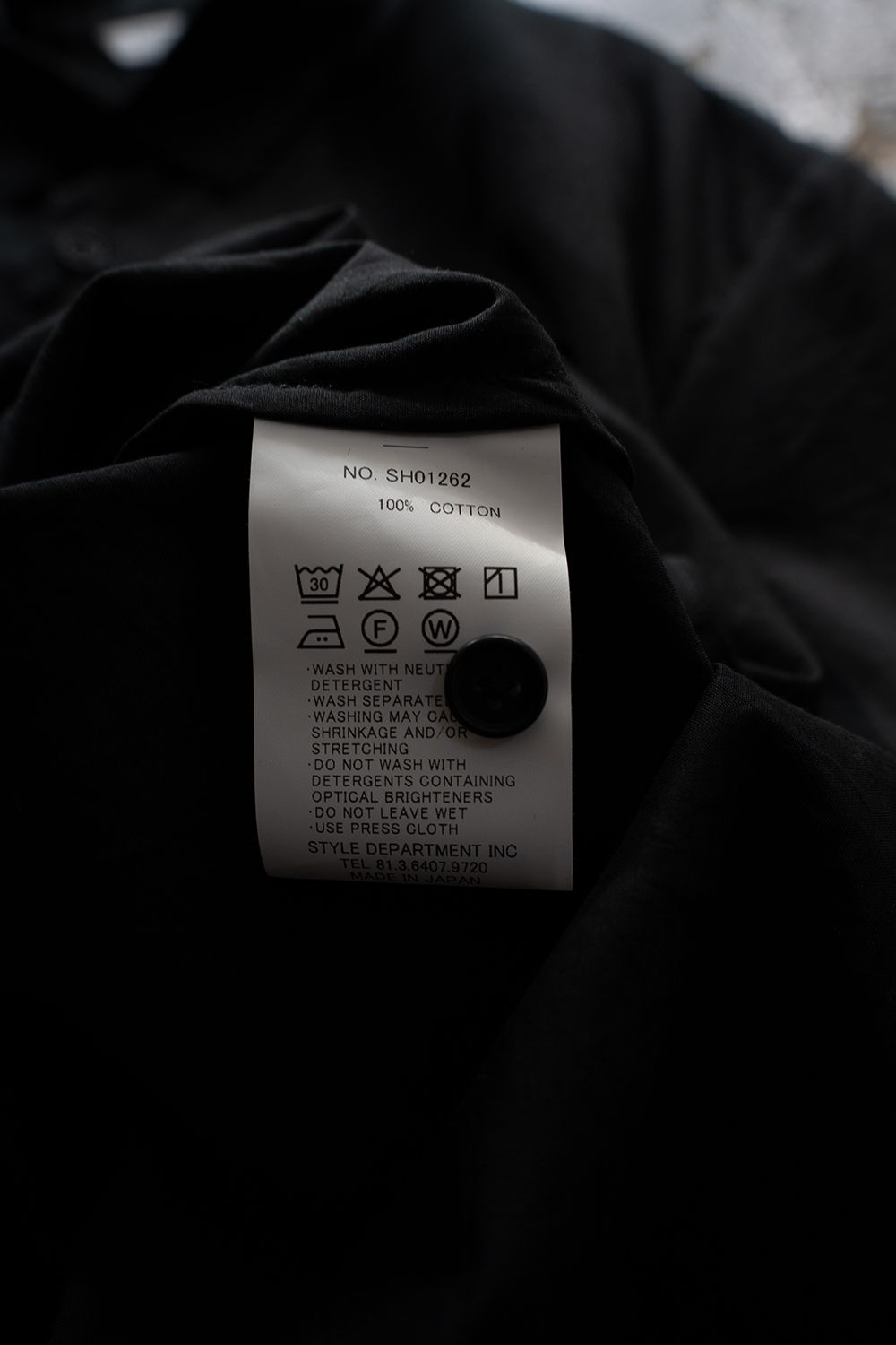 【26SS】ローン地半袖無双シャツ(INK BLACK)