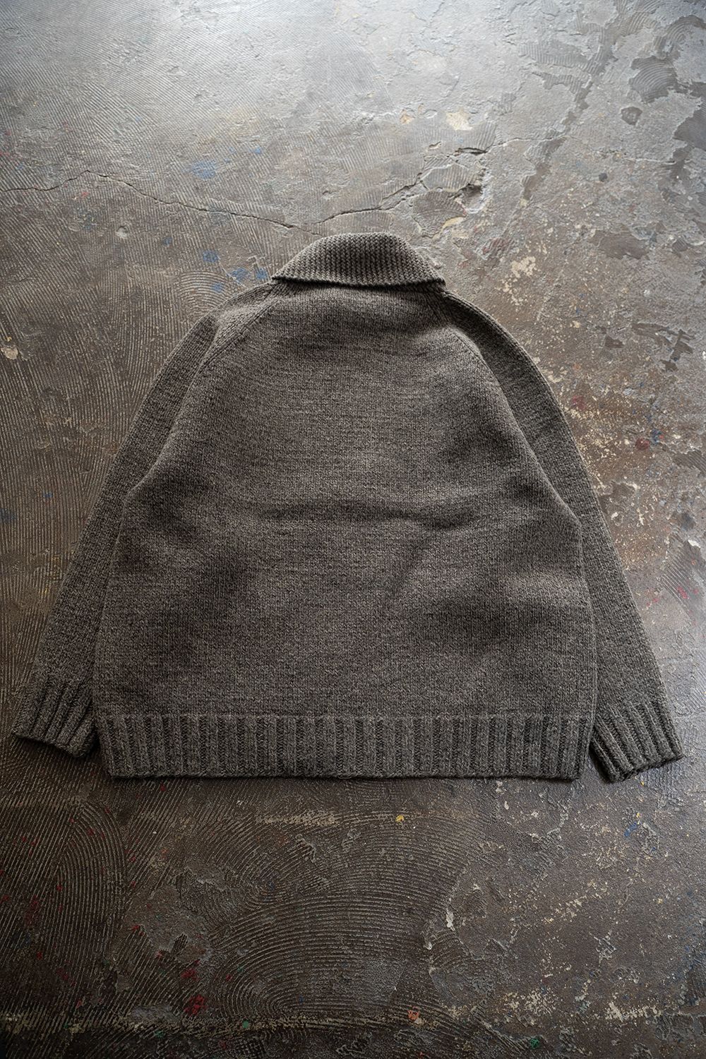 【Sサイズ】Cotton/Papar/Wool HAND KNITTING cowichan sweater(KURE)