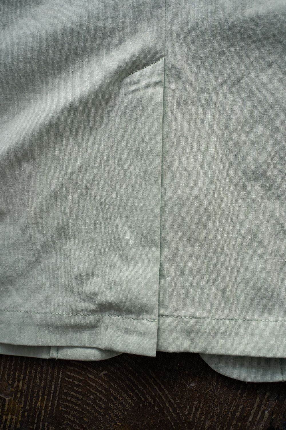 【ラスト1点】【23SS】T/C Chambray 2B Jacket/ポリエステルコットンシャンブレー2Bジャケット(GREEN)