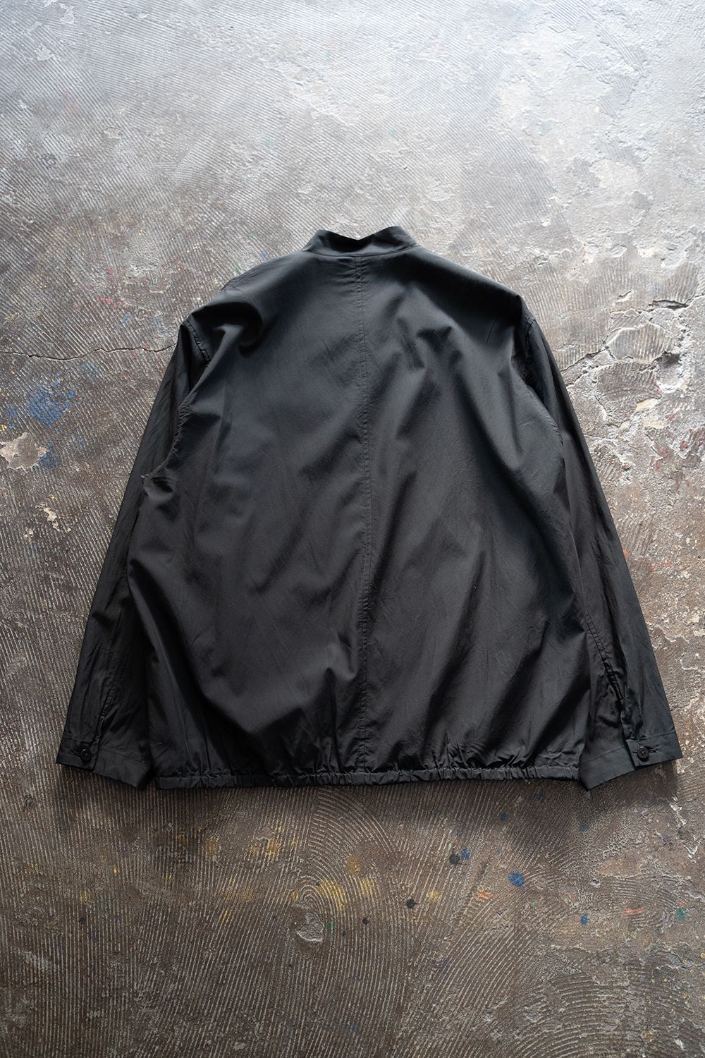 【ラスト1点】【24SS】キュプラ×綿シャツブルゾン(BLACK)