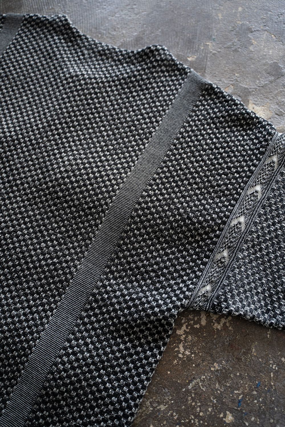 【25AW】Shinsetsu Knit Jacket(MIX GRAY)