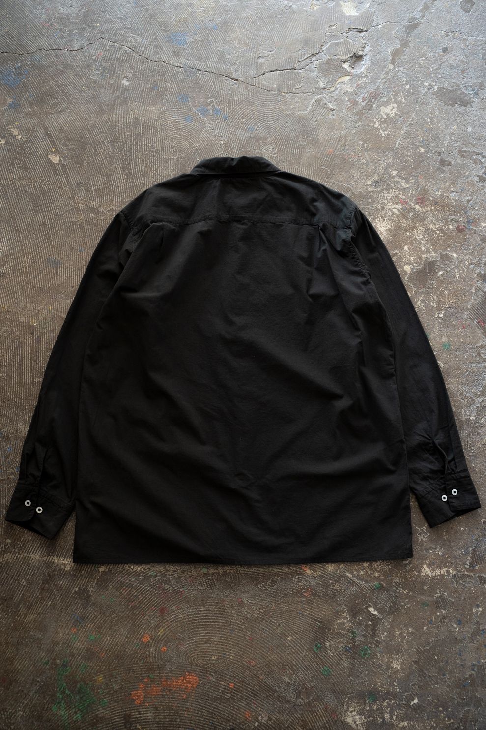 強撚OCブロードシャツ(黒)