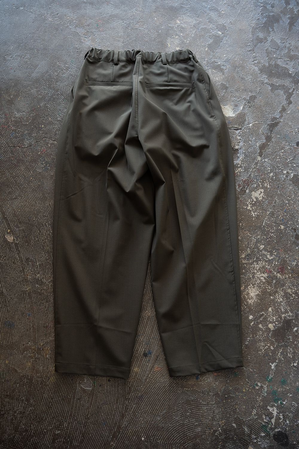 【26SS】Summer Wool 3 Pleat Pants(KHAKI)