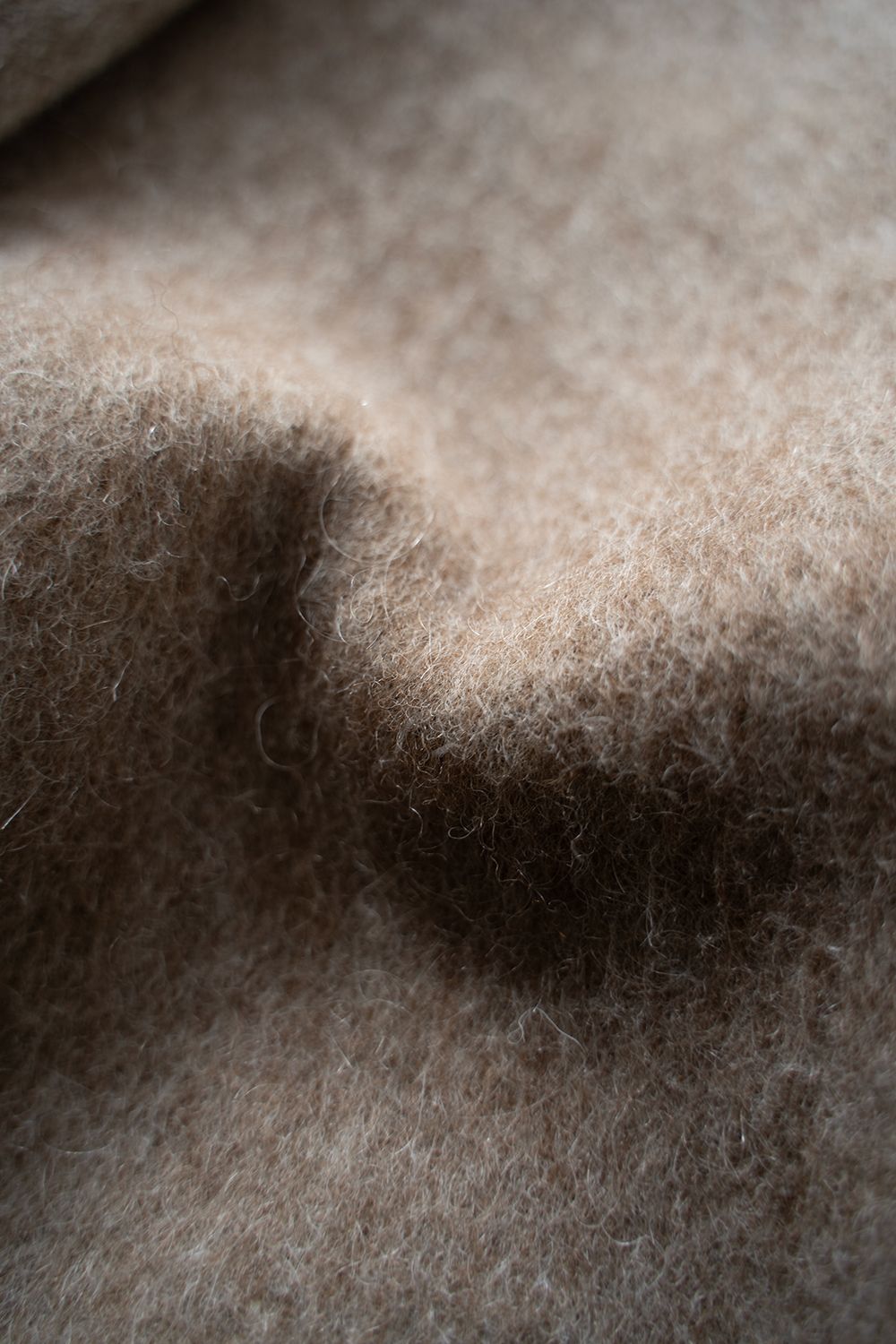 【ラスト1点】【25AW】Mohair Shaggy Long Jacket/モヘアシャギーロングジャケット(BEIGE)