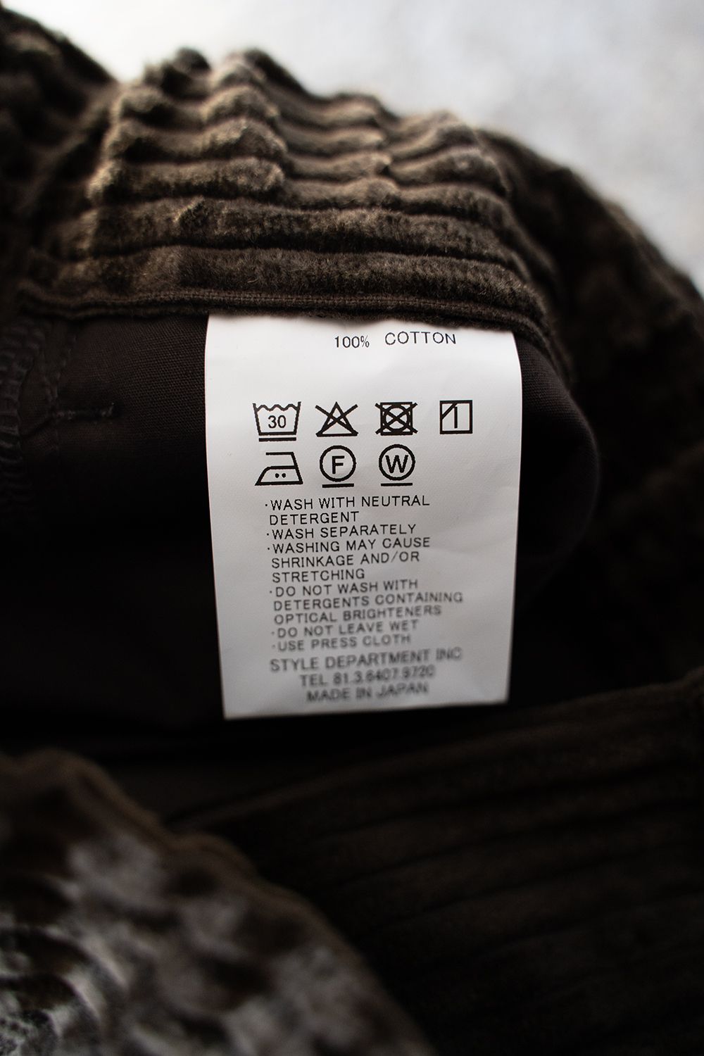 【25AW】3.5W太畝コーデュロイイージーパンツ(BROWN)