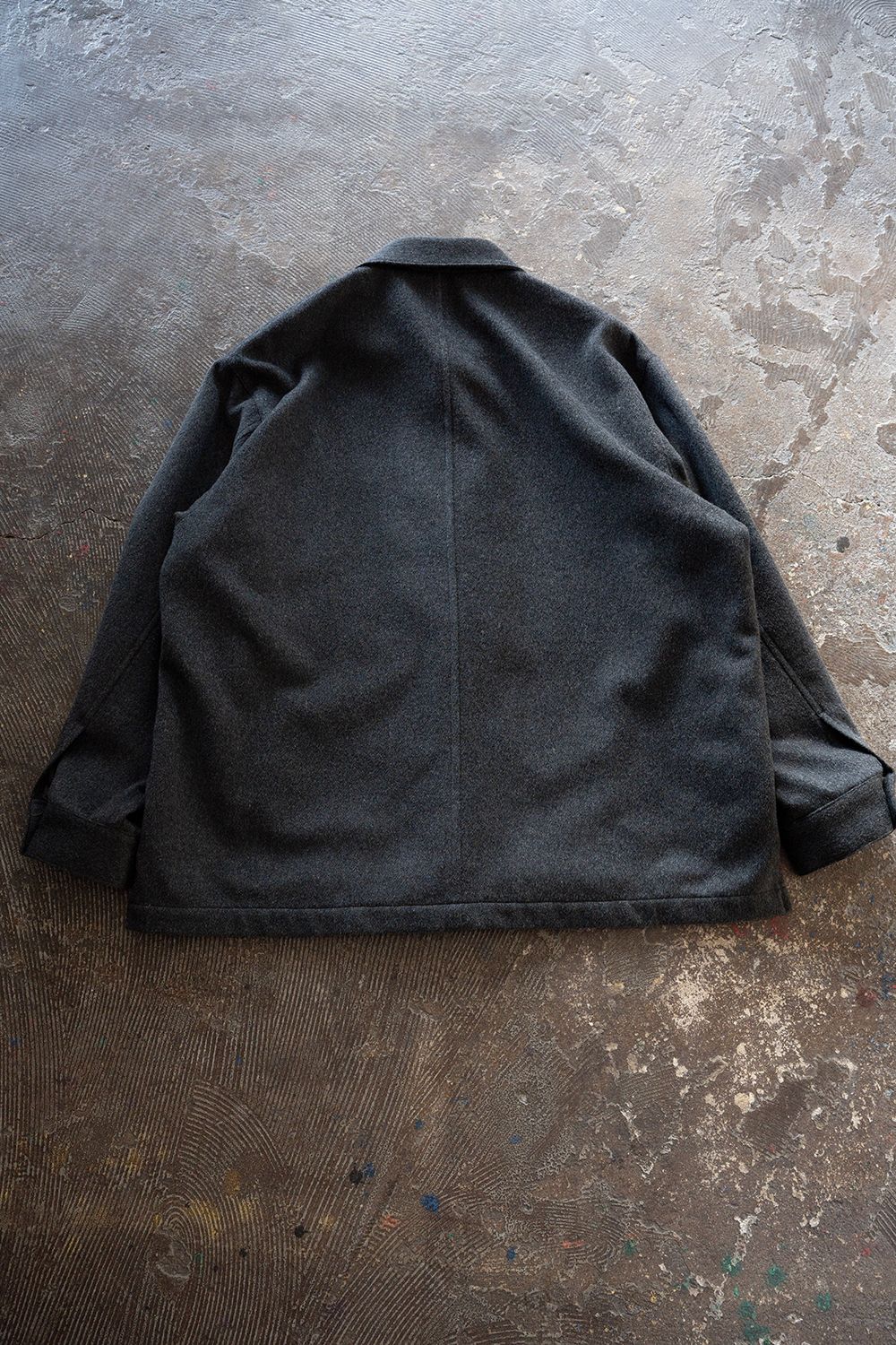 【26AW】ウールシャギーシャツブルゾン(CHARCOAL)