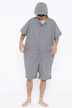 【ラスト1点】【23SS】"joint(short)"pajama【オールインワン】(LIGHT BLACK)