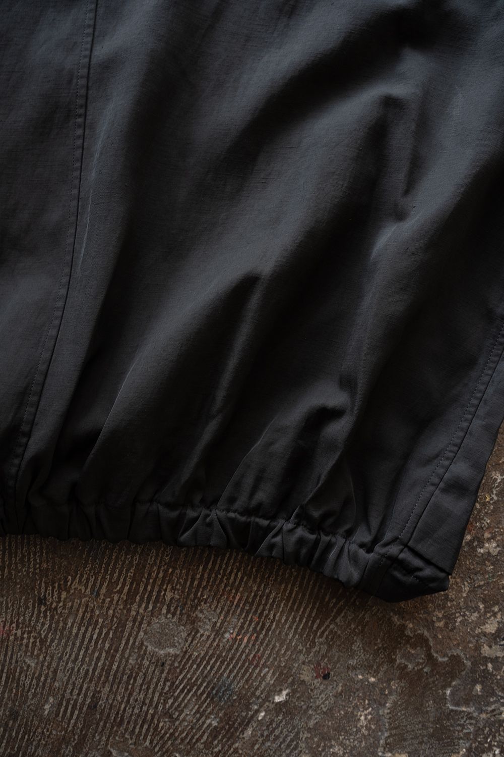 【26SS】ピグメントプリントジップブルゾン(BLACK)