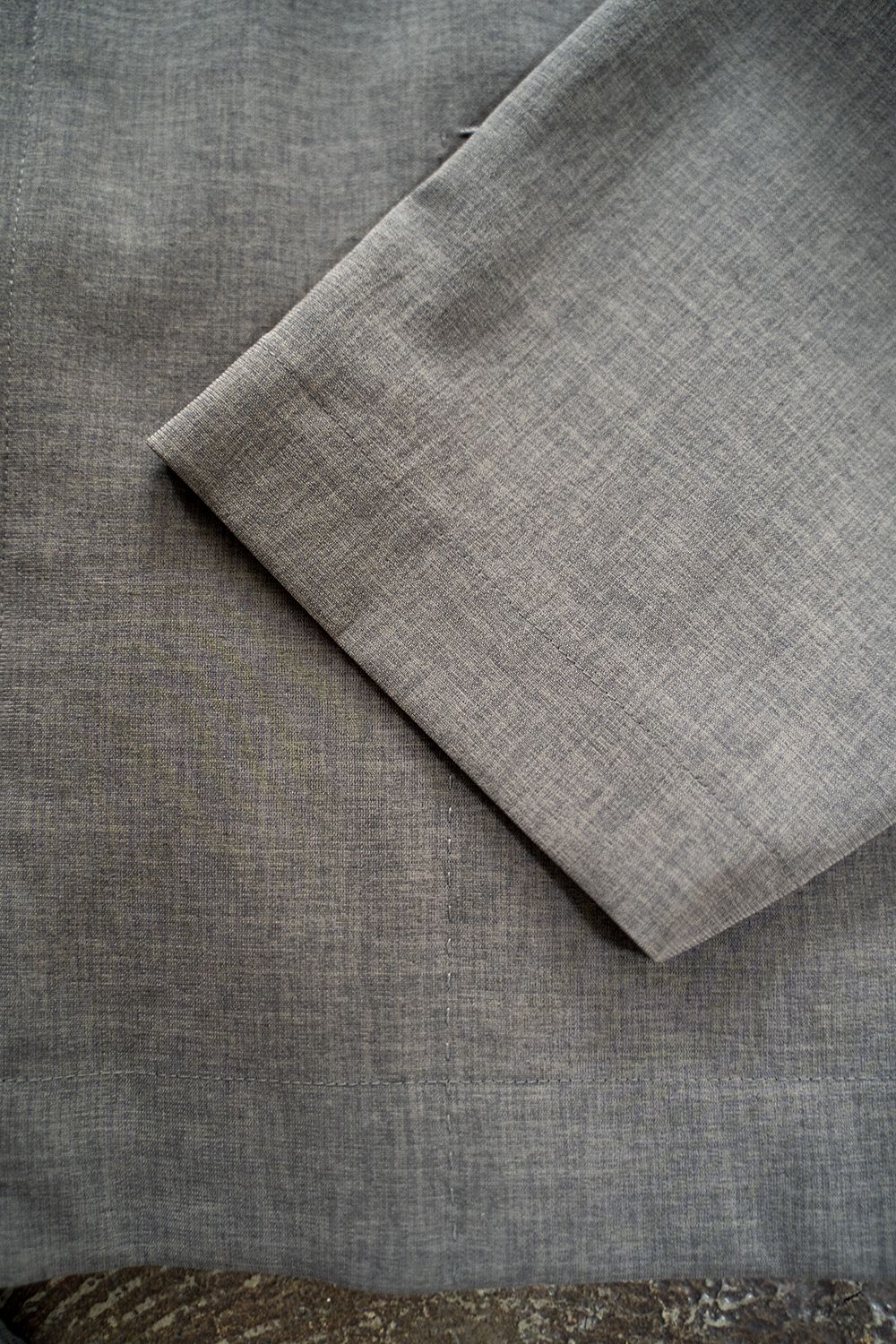 【22SS】強撚ポリエステルジップブルゾン(GRAY)