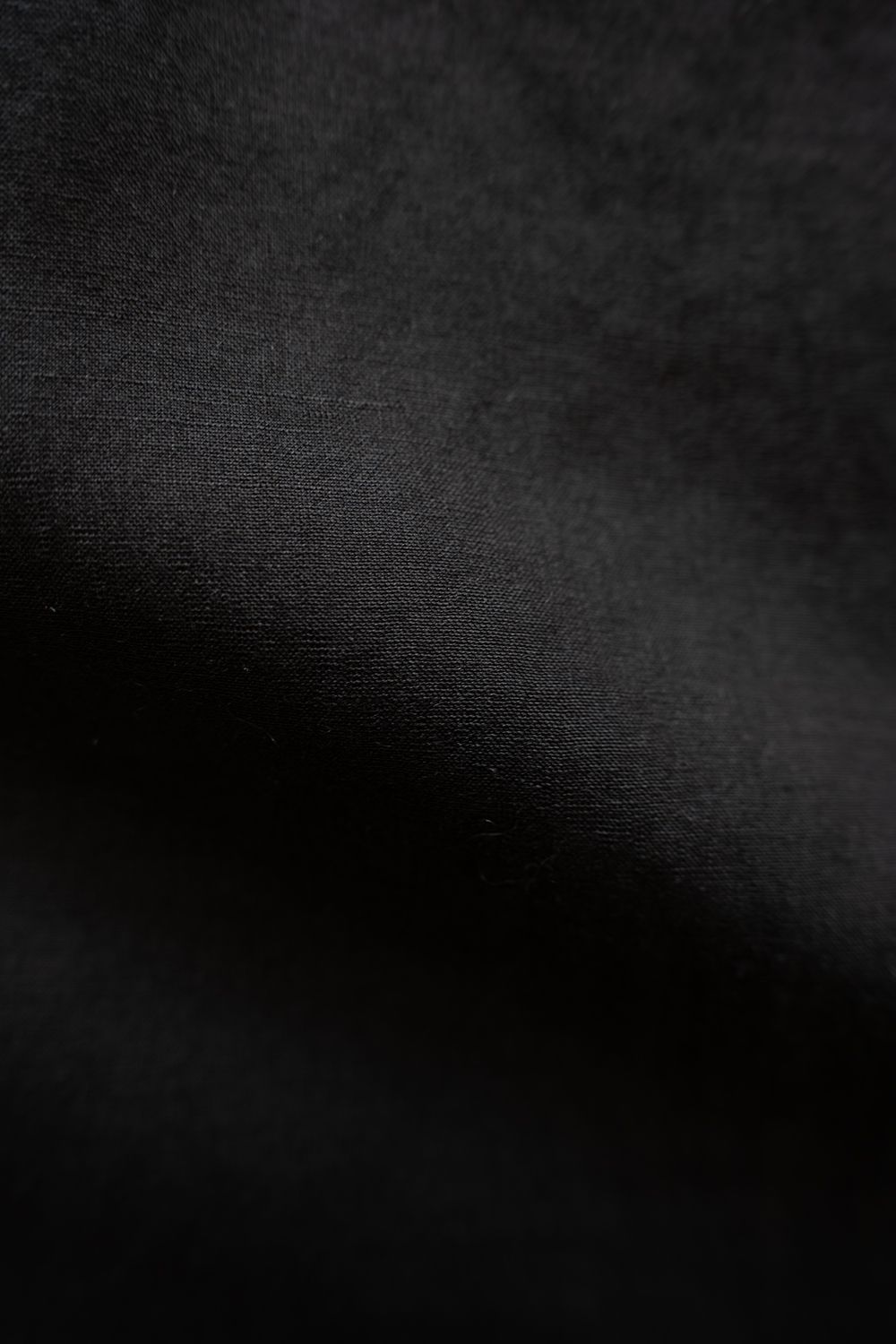 【26SS】セルロース×ラミーオープンカラーシャツ(BLACK)
