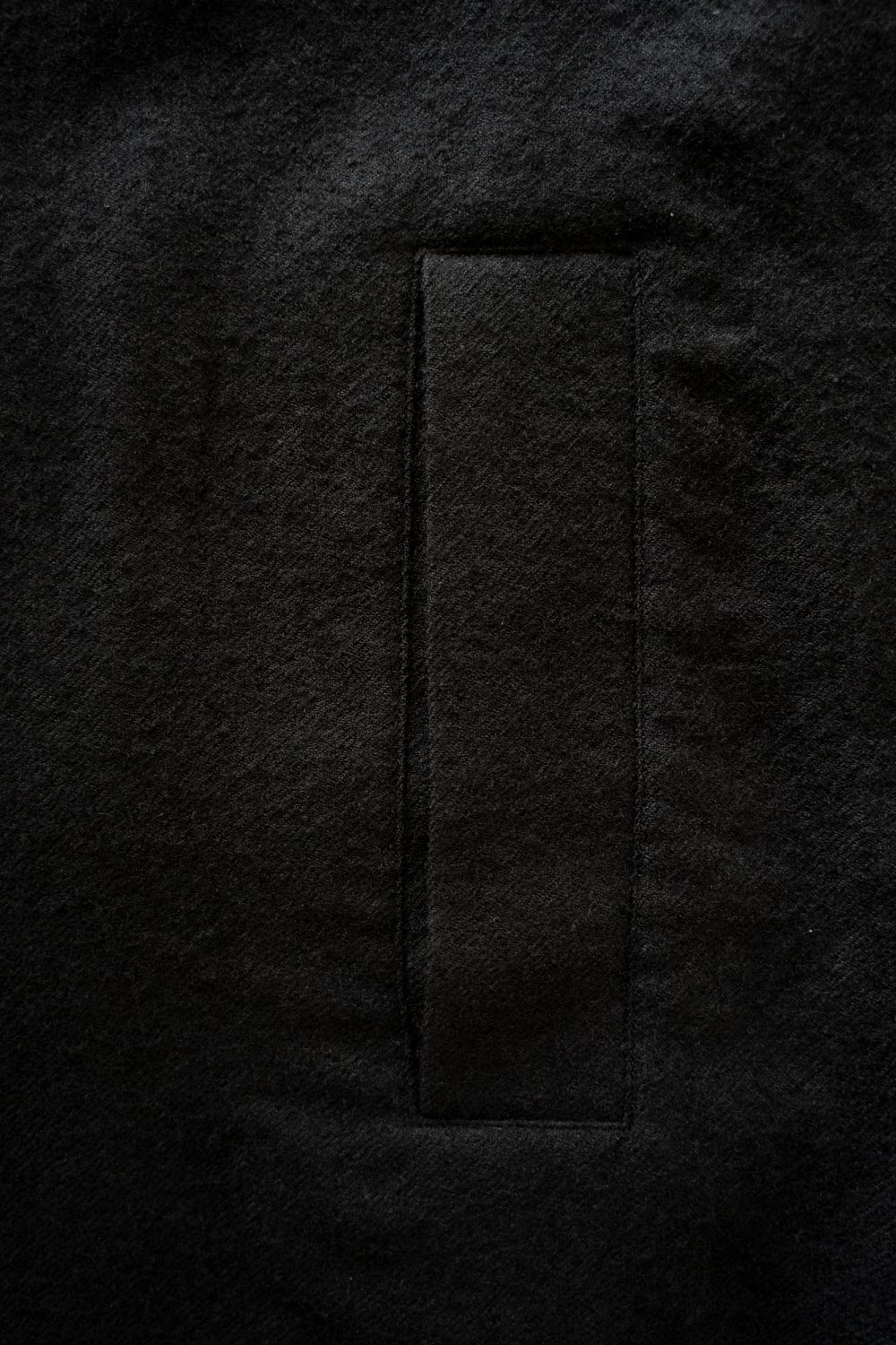 【26AW】ウール×リネンステンカラーコート(BLACK)