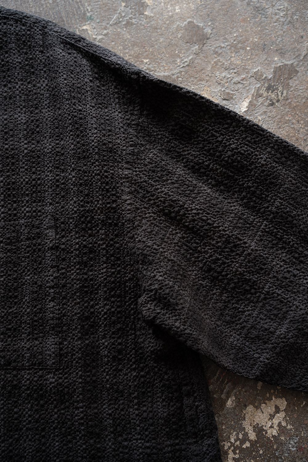 【ラスト1点】【26SS】Overdyed Seersucker Check Shirt(GREY CHECK)