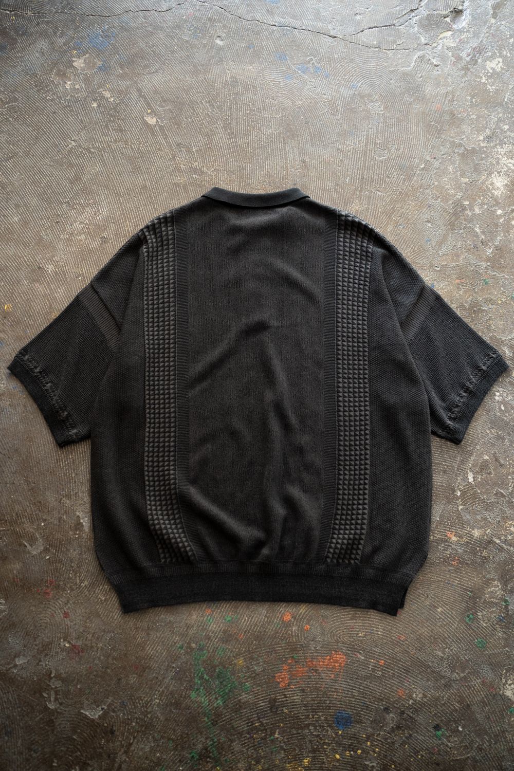 【26SS】Aotsuyu Knit Polo(BLACK)
