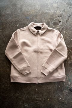 【ラスト1点】Black Merino Wool Blouson/ブラックメリノウール裏毛ブルゾン(PINK)