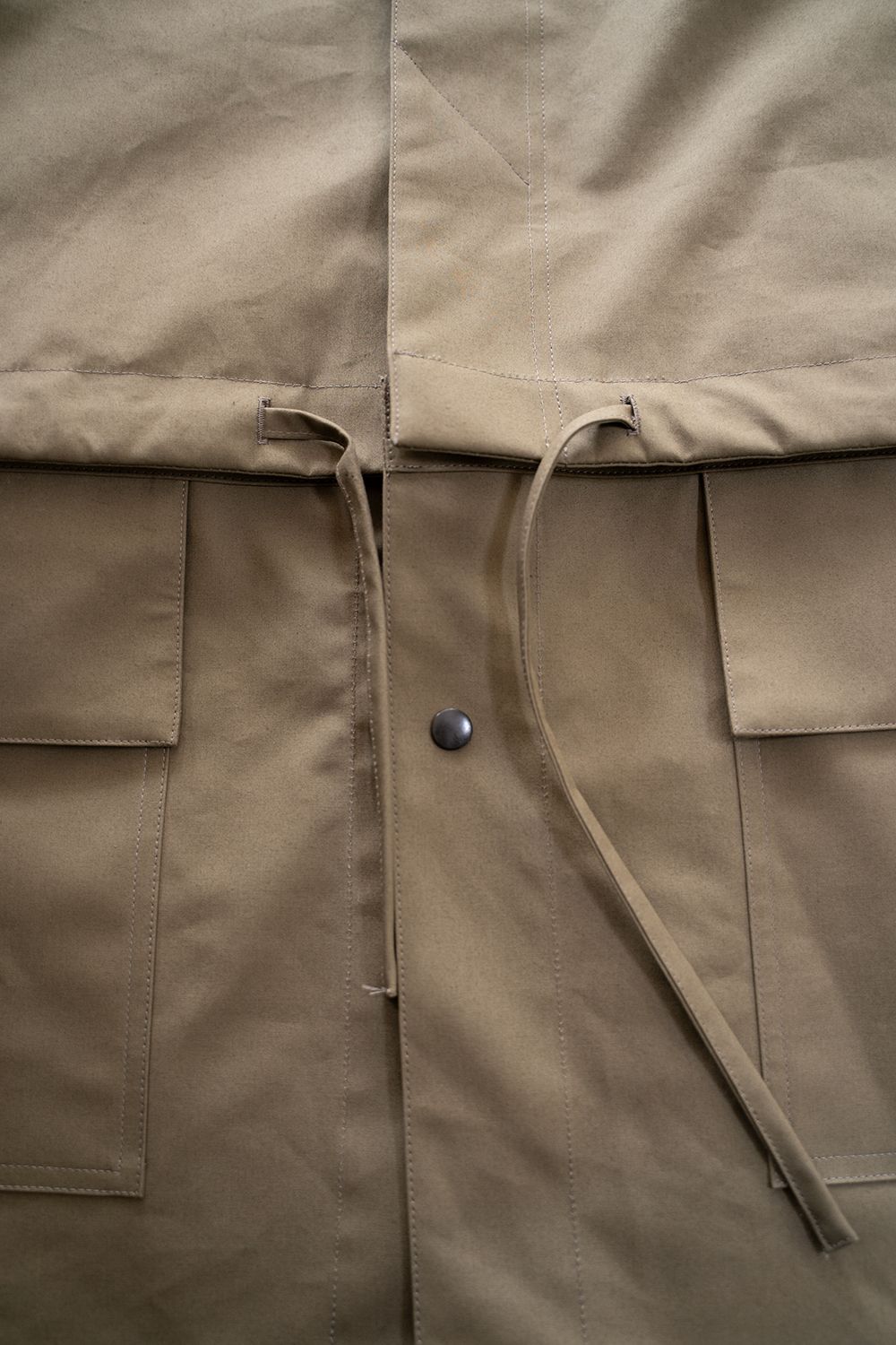 【ラスト1点】【25AW】Cotton Typewriter 2WAY Coat/コットンタイプライター2WAYコート(KHAKI BEIGE)