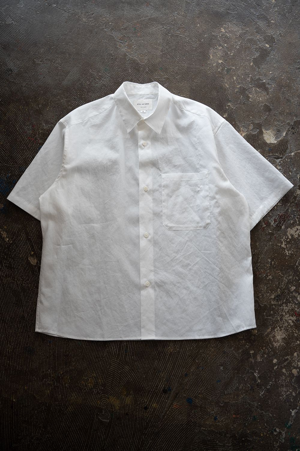 【26SS】コットンブロード半袖シャツ(WHITE)