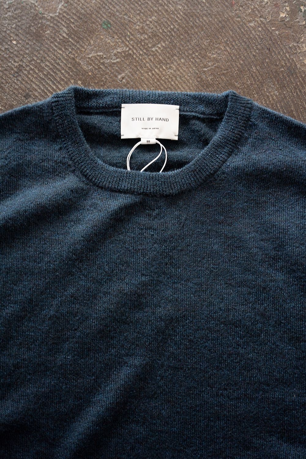 【26AW】エクストラキッドモヘア12Gニット(DUSTY BLUE)