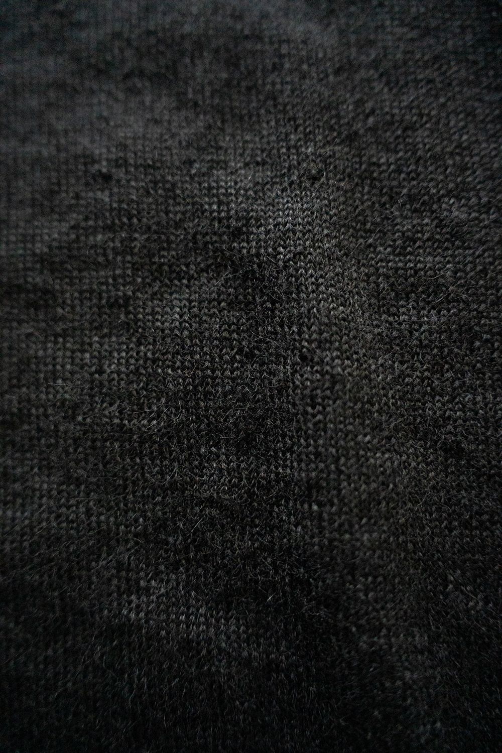 【25AW】エクストラキッドモヘア12Gニットカーディガン(BLACK)