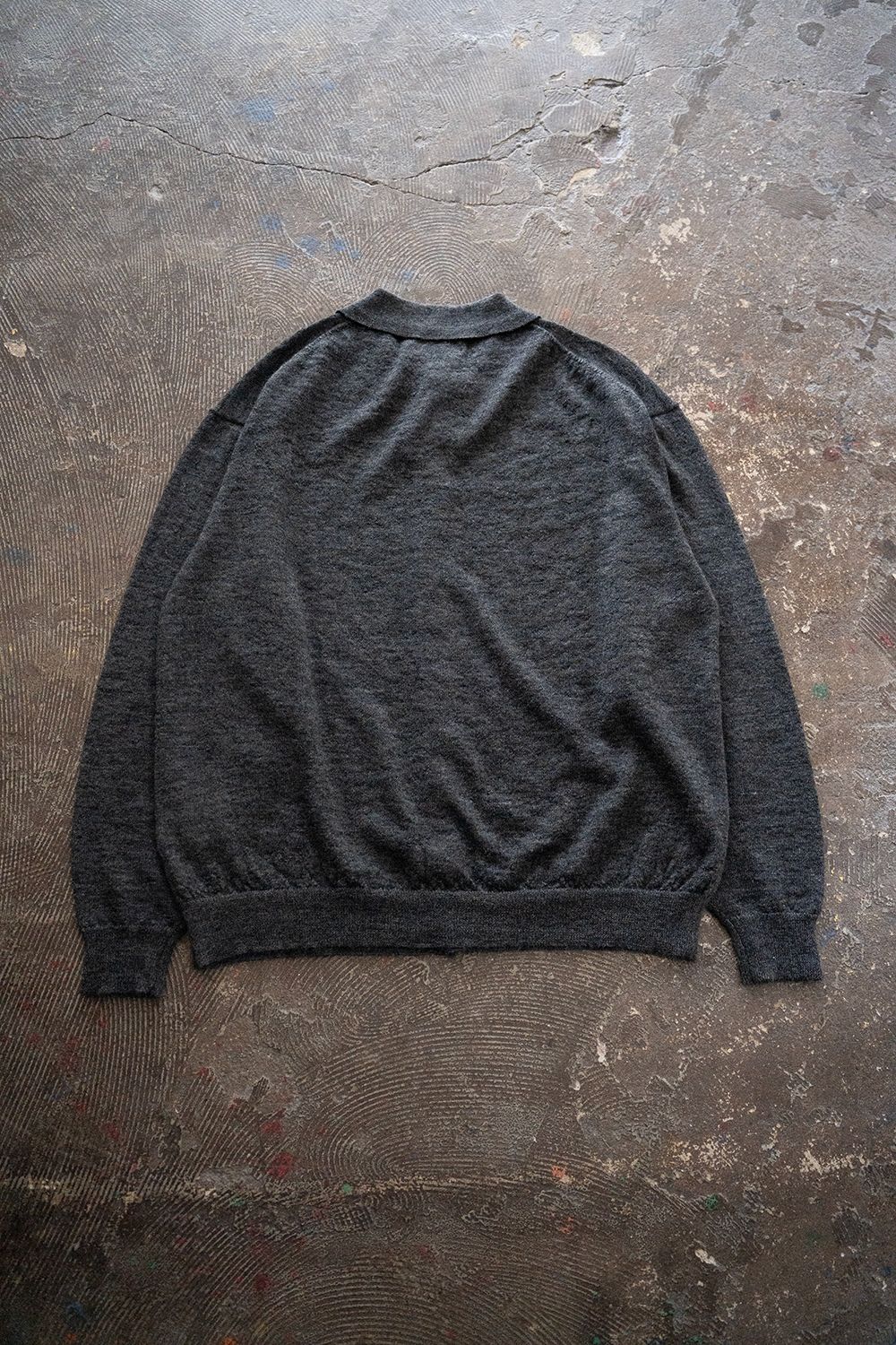 【25AW】エクストラキッドモヘア12Gニットカーディガン(GRAY)
