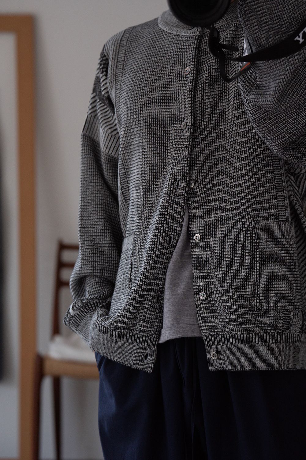 【26AW】Shinryo Cardigan(MIX GRAY)