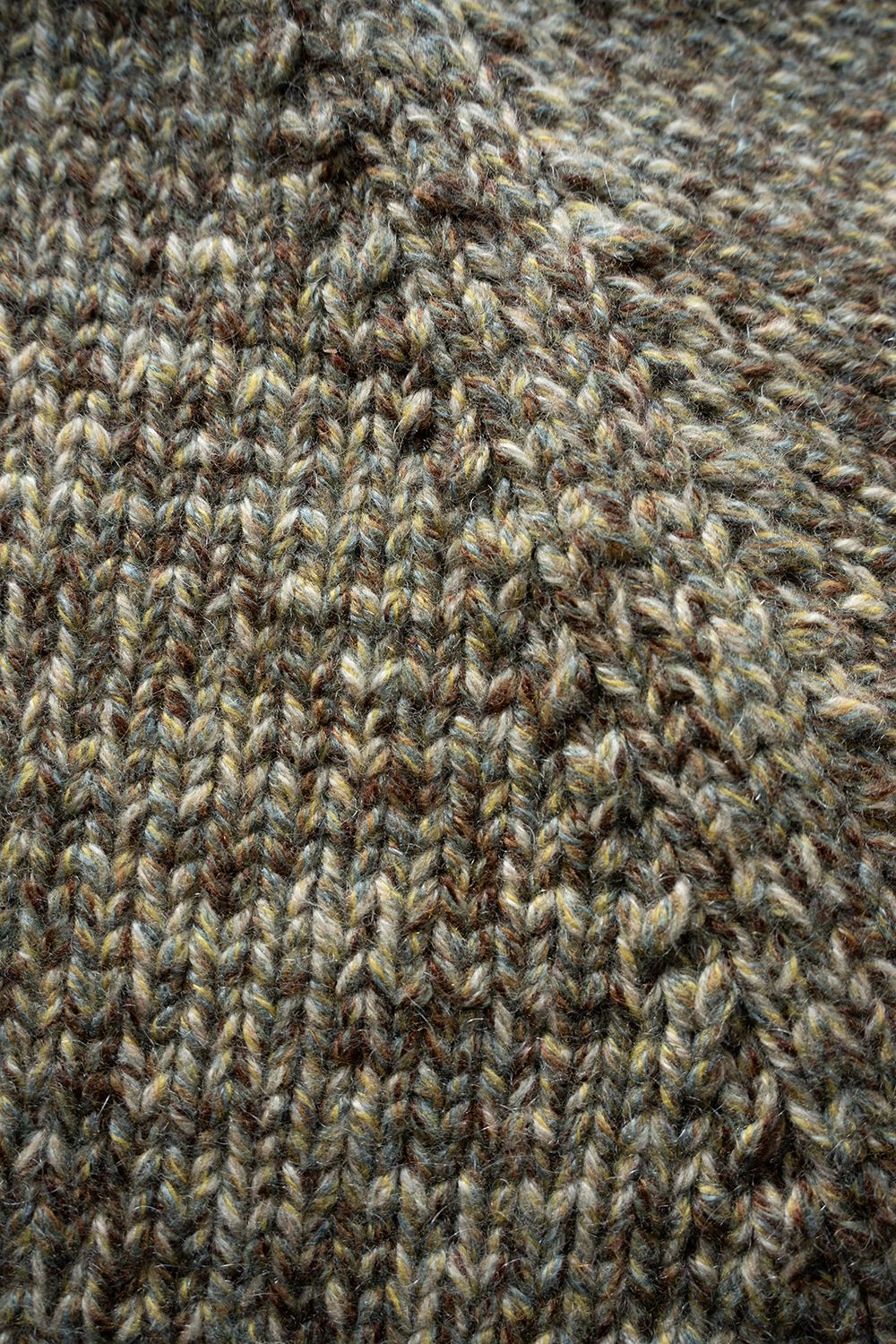 yak/lambs multi ply HAND KNITTING cowichan sweater(SUNNY)