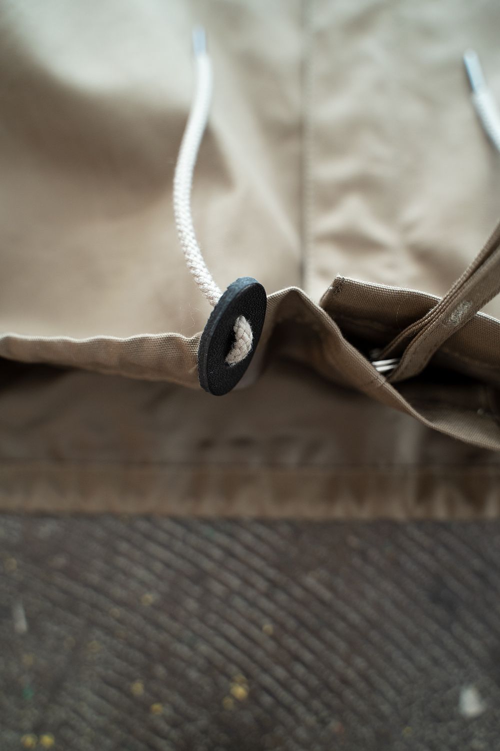 【ラスト1点】【22AW】甘撚りオックスショートブルゾン(KHAKI BEIGE)