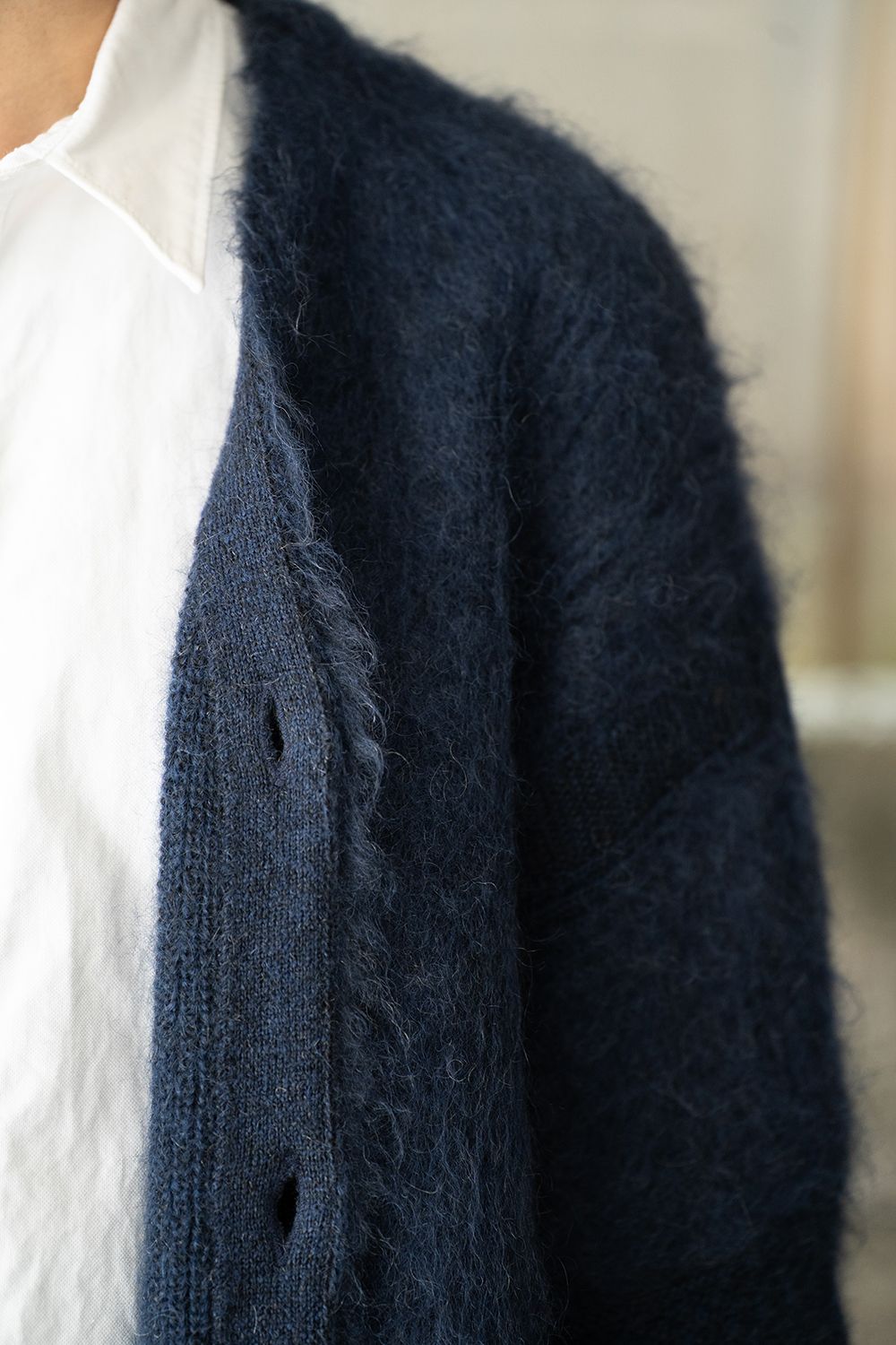 【ラスト1点】【24AW】Akane Mohair Cardigan(NAVY)