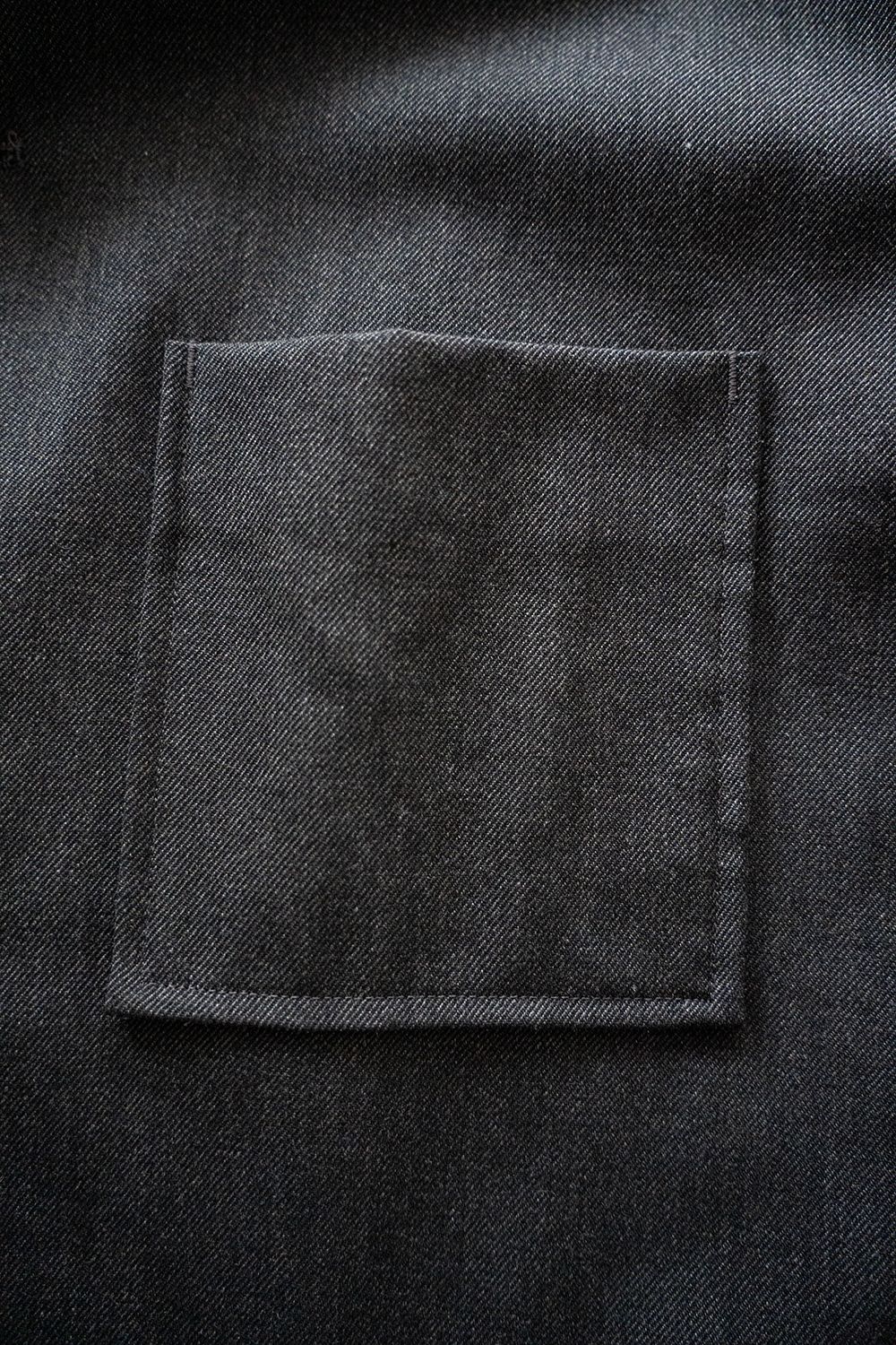 【25AW】ウールサージカバーオール(CHARCOAL)