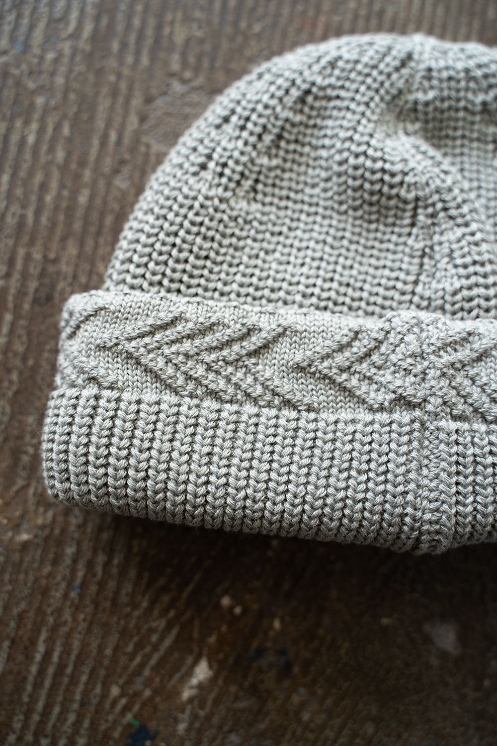 【23SS】Yagasuri Knit Cap(MOON GRAY)