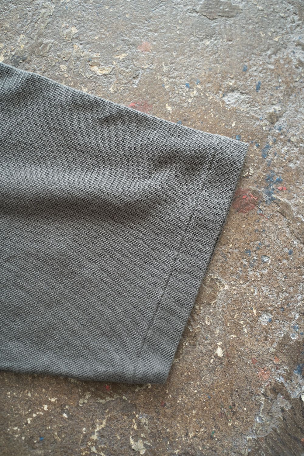 【ラスト1点】スビンコットン40//-吊りカノコポロシャツ(CHARCOAL GRAY)
