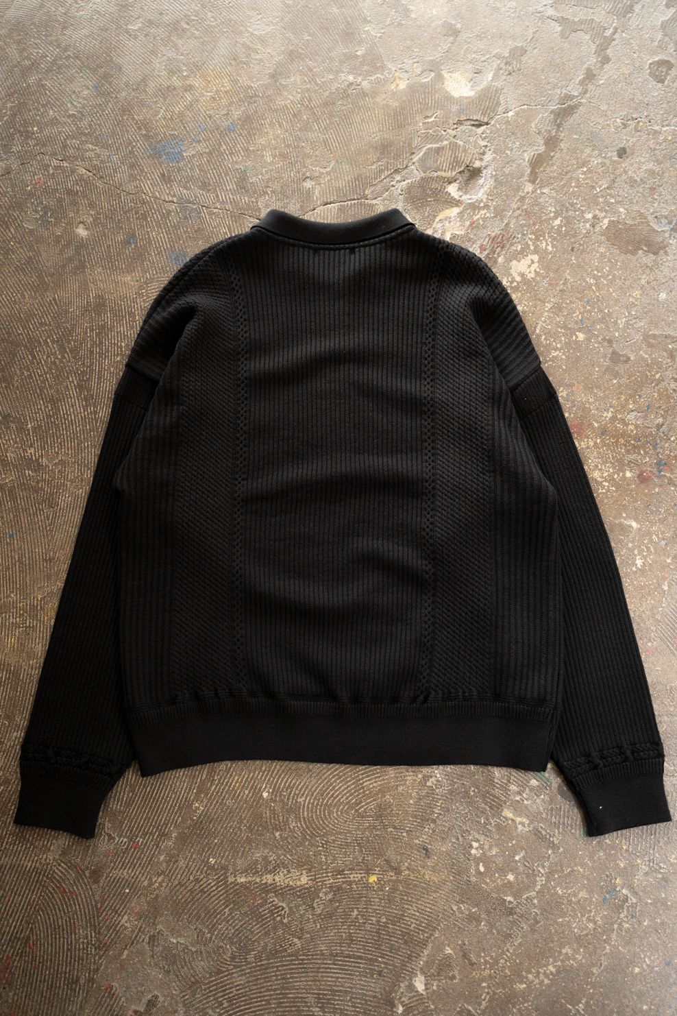 【26AW】Teriha Zip Polo(BLACK)