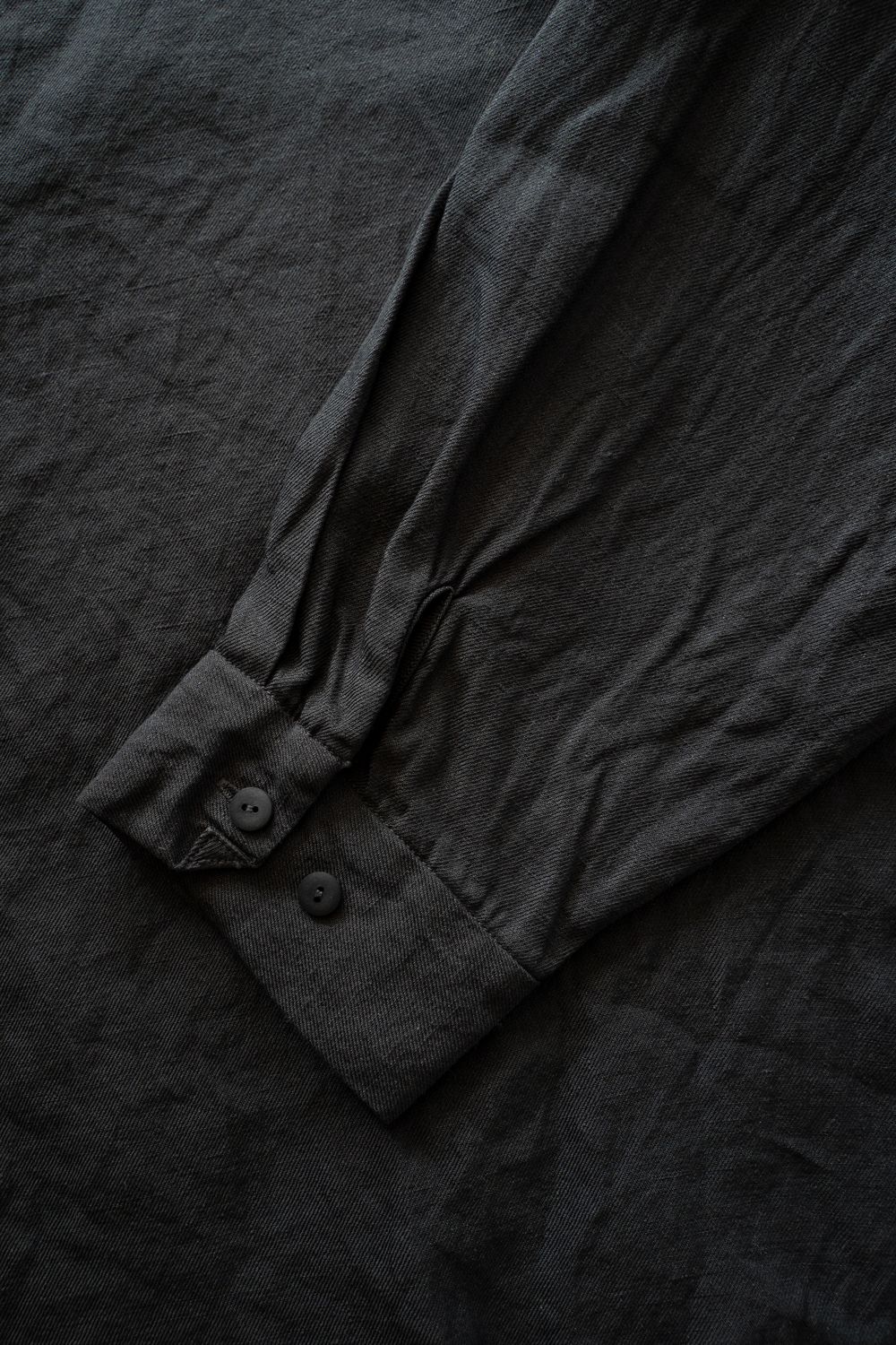 和紙大麻シャツ(墨黒)