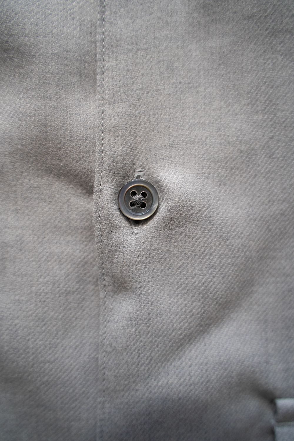 【ラスト1点】【24AW】Super120'sウールシャツ(LIGHT GRAY)