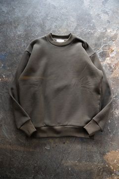 【23AW】Loose Fit Crew Neck Sweat(CHARCOAL KHAKI)